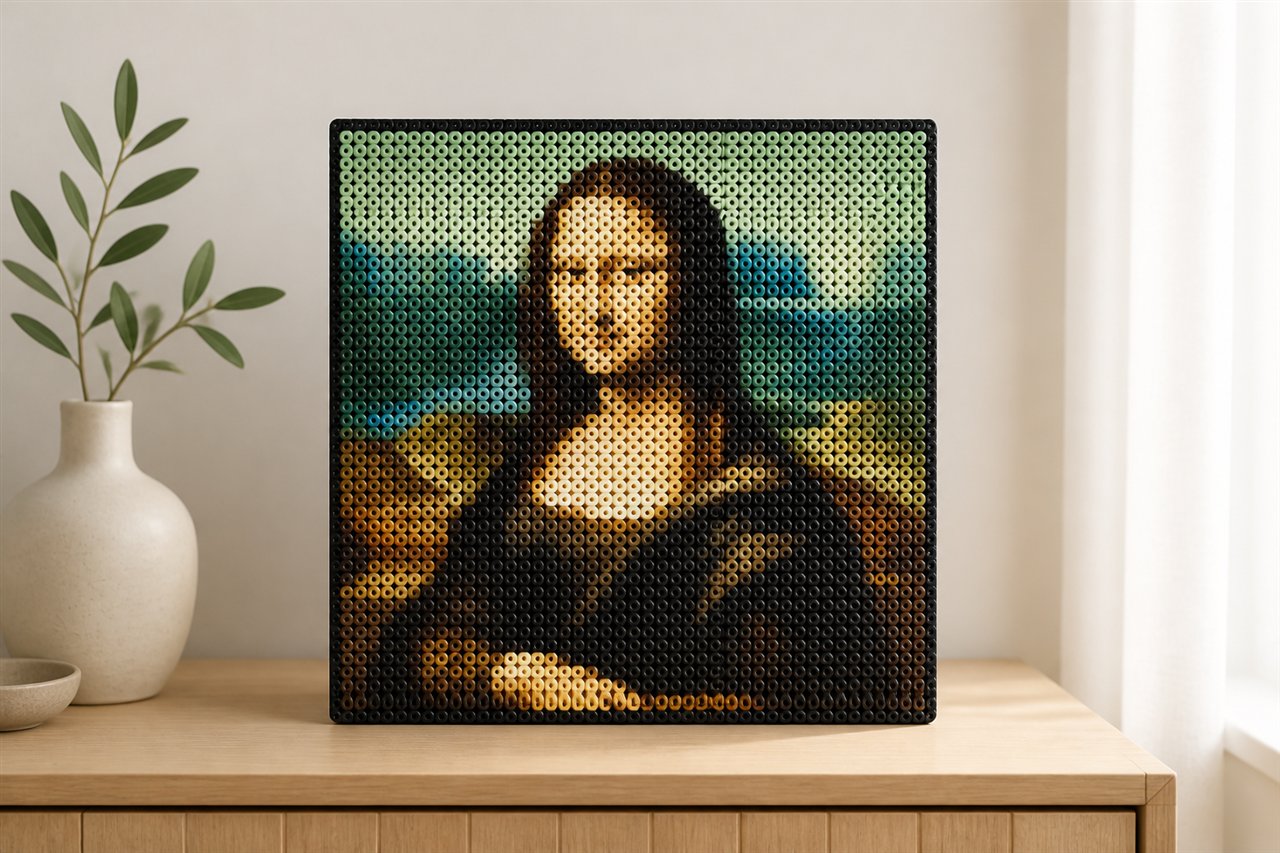 Fuse bead artwork representing BeadCraft